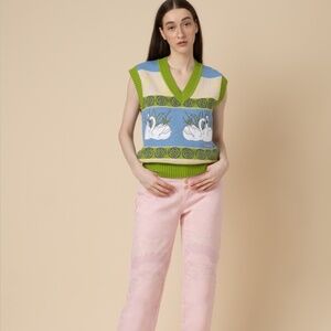 House of Sunny Swan Lake knit vest